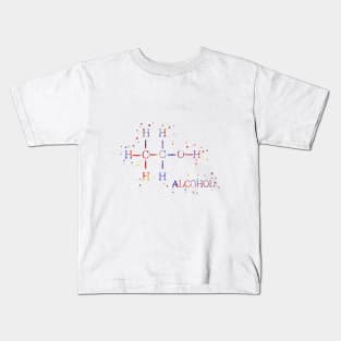 Alcohol molecule, Kids T-Shirt